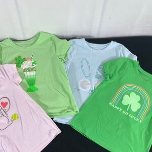 Lot of Cat & Jack Girls Size XS (4/5) tee shirts